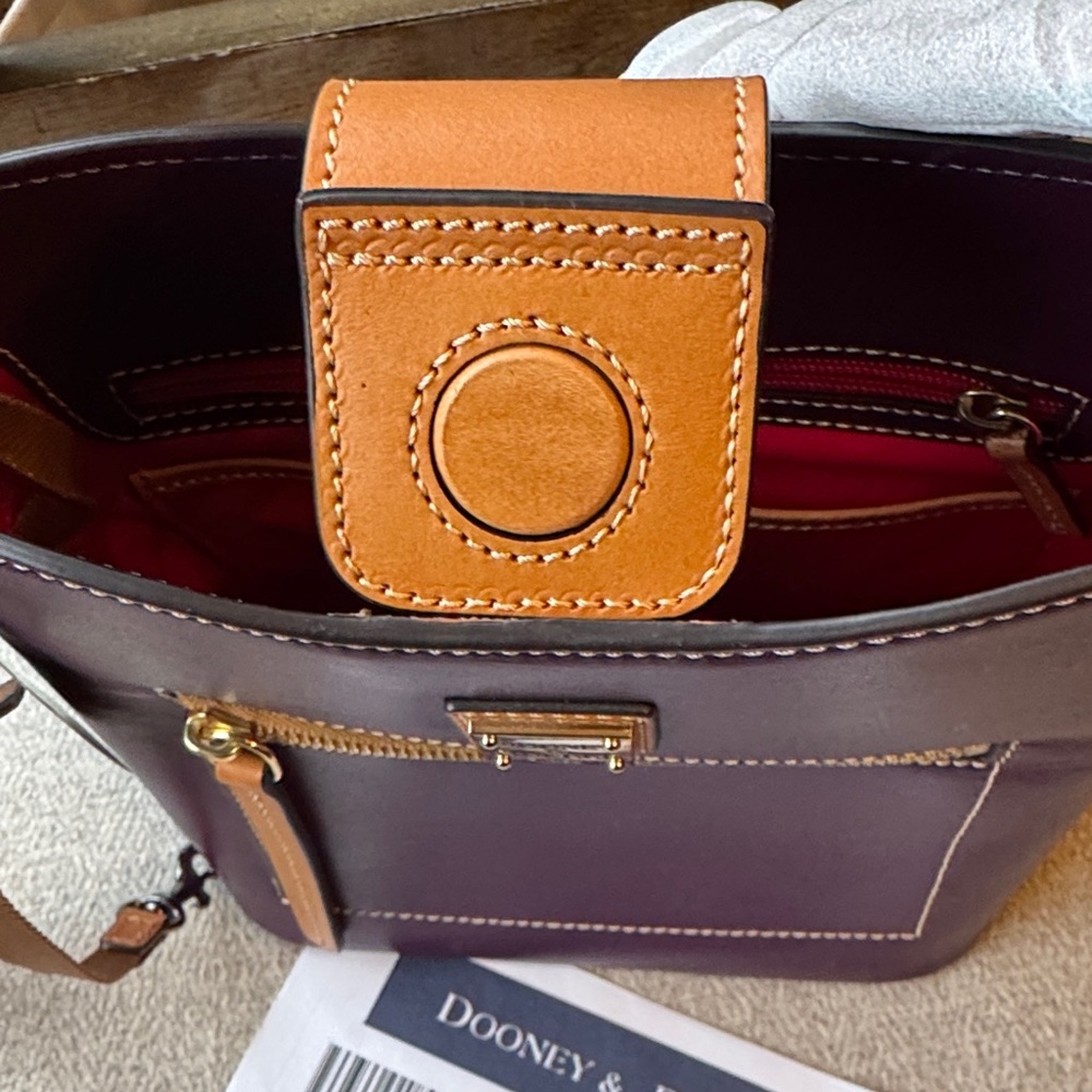 Dooney & Bourke Small Ridley Crossbody Bag Plum - Picture 3 of 9